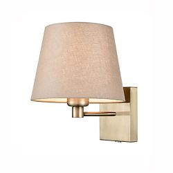 Matteo Bronze/Tapered Shade Fixed Single Wall Light