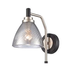 Metro Wall Light With Smoked Glass