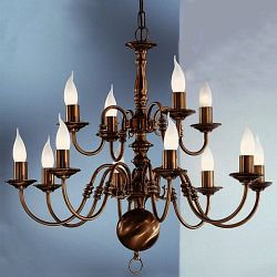 Halle Bronze Brass Multi-Arm Ceiling Light PE79312