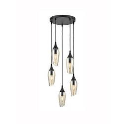 Taper 5 Light Ceiling Cluster Pendants