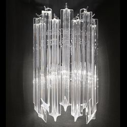 Valentina 2 Light Chrome And Crystal Wall Light FL2266/2