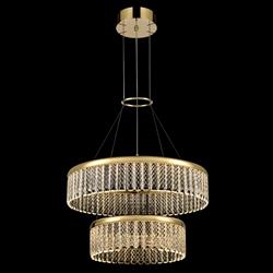 Victoria Gold And Crystal LED Tiered Ceiling Pendant PCH452