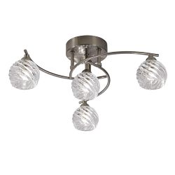 Vortex 4 Light Semi Flush Ceiling Light 