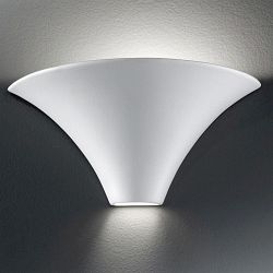 Ceramic Matt White Wall Uplighter WB998