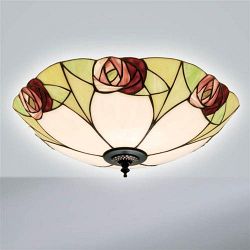 Ingram Tiffany Flush Ceiling Light 64182