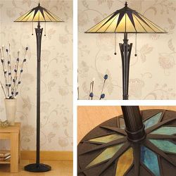 Dark Star Tiffany Floor Lamp 64041