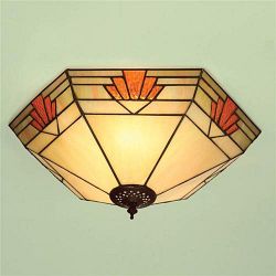 Nevada Tiffany Flush Ceiling light 64284