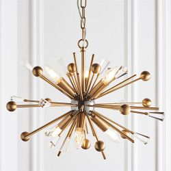 Aged Brass Six Light Pendant Adlumia-6P