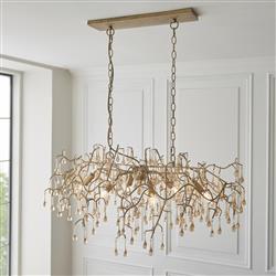 Aged Gold Six Light Pendant Adenium-6PG