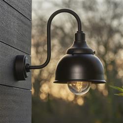 Cadia IP44 Black Outdoor Single Wall Light Cadia-1MB