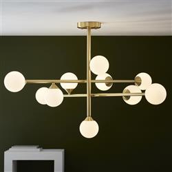 Cassinia Ten Light Ceiling Pendants