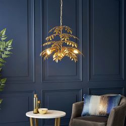 Distressed Gold Five Light Pendant Alsobia-5P