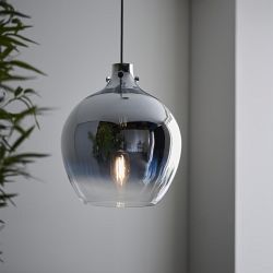 Metallic Chrome Plated Pendant Light Abroma-1P