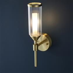 Satin Brass Single Wall light Aciphylla-LN15