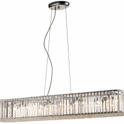 Belgravia Large Oval Chrome/Crystal Ceiling Pendant BELG105CL8DECO