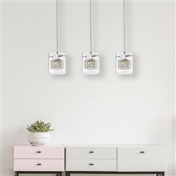 Leyton Chrome/Crystal 3 Bar Pendant LEYT062CH3DECO