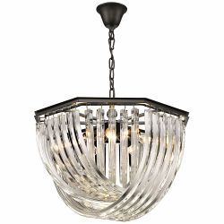 Chelsea Draped Crystal Five Light Ceiling Pendant Fitting