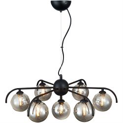 Otley 7 Light Matt Black Multi-Arm Ceiling Fitting OTLE058BL7DECO