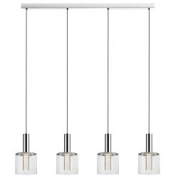 Evita LED Chrome 4 Bar Pendant EVIT039CH4DECO