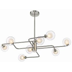 Dolores Satin Nickel 8 Light Ceiling Fitting DOLO060SN8SFLU