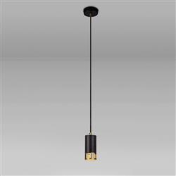 Arizona Black And Painted Gold Pendant LT30103