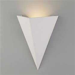 Berkeley Triangular Paintable White Wall Light LT30567