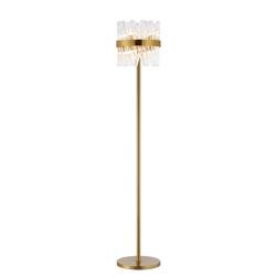 Boise 8 Light Floor Lamp Clear Glass