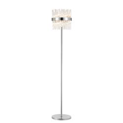 Boise 8 Light Floor Lamp Clear Glass