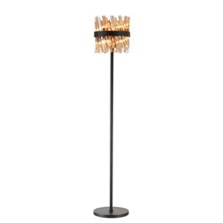 Boise Floor Lamp With Amber Glass