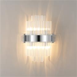 Boise Wall Light Fitting Clear Glass