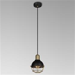 Cape Sand Black And Antique Brass IP65 Outdoor Pendant LT30419