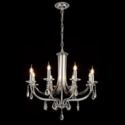 Aurora 8 Arm Chrome & Nickel Ceiling Light LT30390