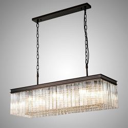 Washington 11 Light Rectangular Brown Oxide Pendant LT30540