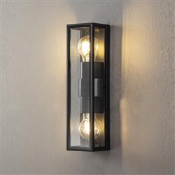 Norfolk Anthracite 2 Light IP65 Bathroom Wall Fitting LT31460