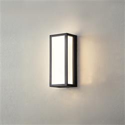 Norfolk LED Anthracite And Frosted White IP65 Bathroom Wall Light LT31462