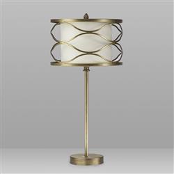 Oakland Aged Gold And Cream Table Lamp LT31253