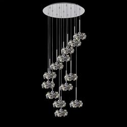 Ohio Crystal 13 Light Ceiling Cluster Pendant