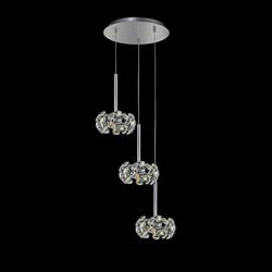 Ohio Crystal 3 Light Ceiling Cluster Pendant