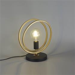 Oklahoma Matt Black And Painted Gold Table Lamp LT31563