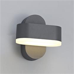 Pembroke Single Anthracite Outdoor LED Wall Light LT30172