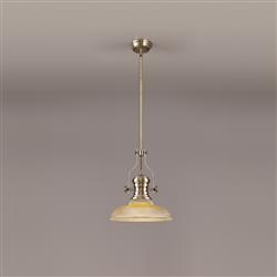 Rancho Round Glass Ceiling Pendant