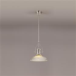 Rancho Round Glass Ceiling Pendant