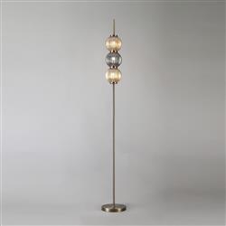 Riverside Antique Brass 3 Light Floor Lamp LT31141