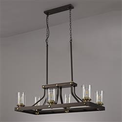 Salem Brown Oxide And Bronze Large Ceiling Pendant LT30423