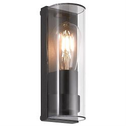 Pasadena Curved Anthracite IP65 Flush Wall Light LT30064