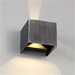 Vegas Black And Silver LED IP54 Outdoor Wall Washer LT30171