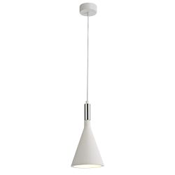 Berkeley Cone Shaped White Paintable Pendant LT30137