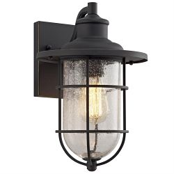 Dallas Black Gold IP54 Outdoor Wall Light LT30156