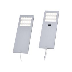 Helena LED Pack Of Two Aluminium Under Cabinet Sensor Lights 1121-95-2