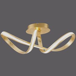 Melinda LED Gold Colour Semi Flush Light 8331-12